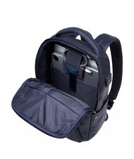 PIQUADRO CRONUS  Sac &agrave; dos PC 13", en cuir bleu - Sacs &agrave; dos pour ordinateur portable - 5