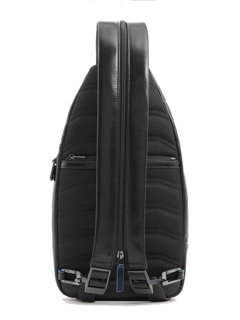 BLUE SQUARE Sac à dos asymétrique en cuir Noir - Sacs en Bandoulières pour Homme