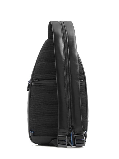 BLUE SQUARE Sac à dos asymétrique en cuir Noir - Sacs en Bandoulières pour Homme