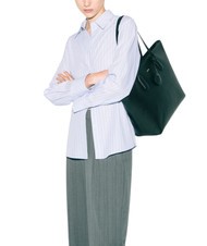 FURLA CLASSIC Sac cabas en cuir imprimé Andromeda Noir - Sacs pour Femme - 3