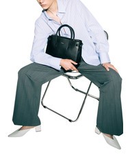 FURLA GARDENIA Sac à main en cuir imprimé Andromeda Noir - Sacs pour Femme - 3