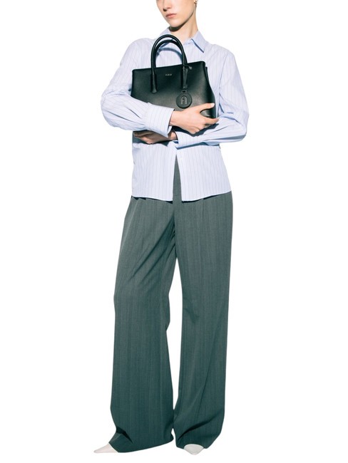 TESSA Sac cabas en cuir imprimé Andromeda Noir - Sacs pour Femme