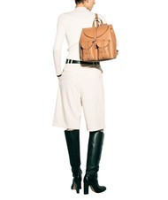 FURLA GARDENIA Sac &agrave; dos en cuir imprim&eacute; Keria Brandy - Sacs pour Femme - 3