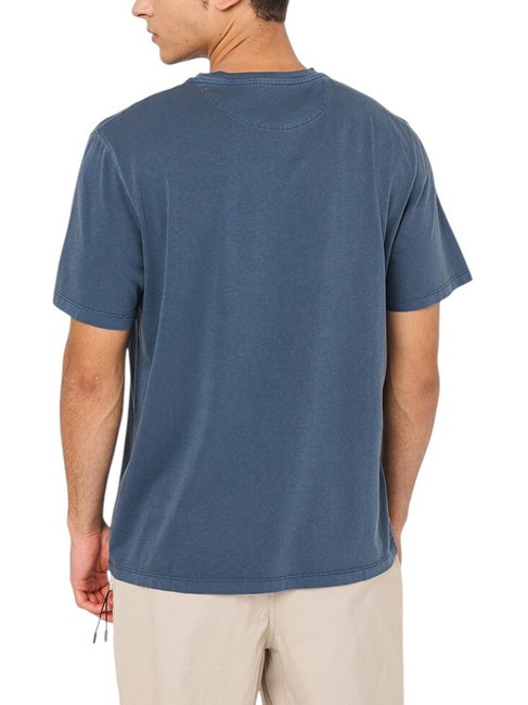 DUNSTAN RIVER GARMENT T-shirt en coton saphir noir - T-shirt