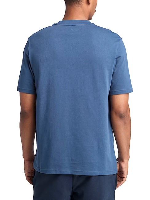 EMBROIDERY TONAL T-shirt en cotton denim fonc&eacute; - T-shirt