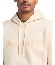 TIMBERLAND EMBROIDERY TONAL Sweatshirt à capuche fumée blanche - Pulls molletonnés - 3