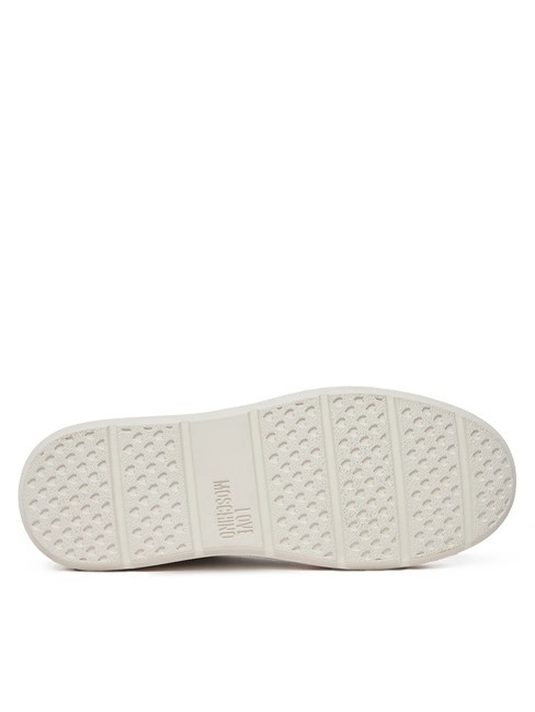 BOLD 40 Baskets en cuir blanc rouge - Chaussures Femme