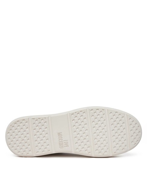 BOLD 40 Baskets en cuir blanc noir - Chaussures Femme