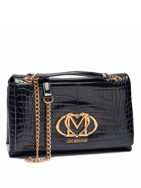 CROCO Convertible Sac bandoulière/épaule crocus noir - Sacs pour Femme