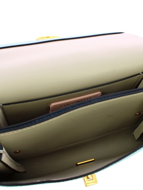 ARLETTIS  Mini sac bandoulière, en cuir aquarelle bleue - Sacs pour Femme