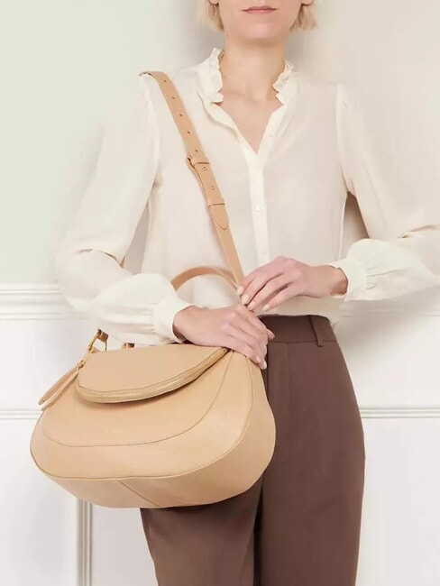 SOLE Sac à main, avec bandoulière, en cuir grillé - Sacs pour Femme