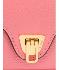 COCCINELLE BEAT SOFT Mini sac en cuir texturé hyper rose - Sacs pour Femme - 3