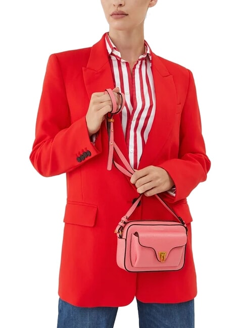 BEAT SOFT Mini sac en cuir texturé hyper rose - Sacs pour Femme