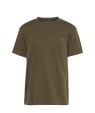 TIMBERLAND SS DUNRIVER CREW T-shirt en cotton feuille vert-terre de cassel - T-shirt - 4
