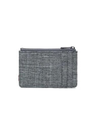HERSCHEL OSCAR Porte-cartes plat avec zip RAVEN CROSSHATCH - Portefeuilles Homme - 2