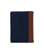 HERSCHEL GORDON Portefeuille vertical bleu marine/beige - Portefeuilles Homme - 3