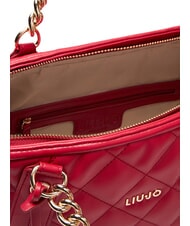 LIUJO KATE Sac matelassé avec anses chaîne Rouge pompéien - Sacs pour Femme - 5