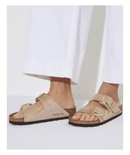 BIRKENSTOCK ARIZONA BIG BUCKLE Chausson sandale &agrave; boucles ch&acirc;teau de sable - Chaussures Femme - 7