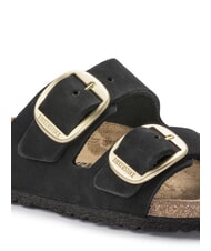 BIRKENSTOCK ARIZONA BIG BUCKLE Sandale pantoufle en cuir nubuck noir - Chaussures Femme - 5