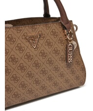 GUESS NOELLE Sac &agrave; main avec bandouli&egrave;re logo latte / marron - Sacs pour Femme - 3