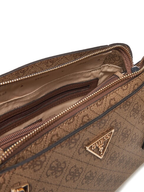 NOELLE Sac &agrave; main avec bandouli&egrave;re logo latte / marron - Sacs pour Femme