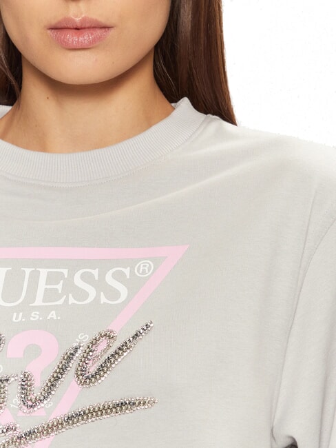 LOVE TRIANGLE Sweat-shirt gris soie - Sweat-shirts pour femmes