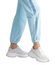 LIUJO EVA 03 Baskets en daim et maille brillante &eacute;cru/blanc - Chaussures Femme - 7