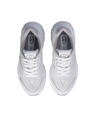 LIUJO EVA 03 Baskets en daim et maille brillante &eacute;cru/blanc - Chaussures Femme - 3