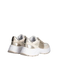 LIUJO EVA 02 Baskets en cuir et lurex ivoire/or clair - Chaussures Femme - 4