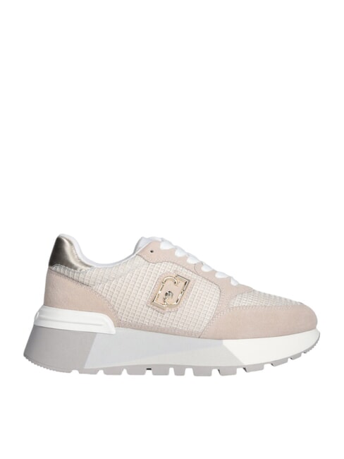 AMAZING 25 Baskets en daim et mesh sable/or clair - Chaussures Femme