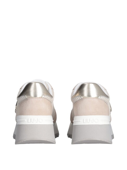 AMAZING 25 Baskets en daim et mesh sable/or clair - Chaussures Femme