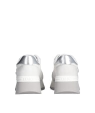 LIUJO AMAZING 25 Baskets en daim et mesh blanc/argent - Chaussures Femme - 6