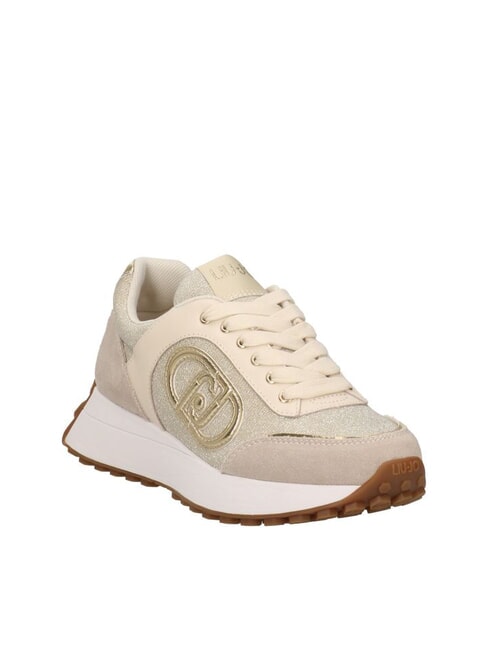 LOLO 17 Baskets &agrave; paillettes sable - Chaussures Femme