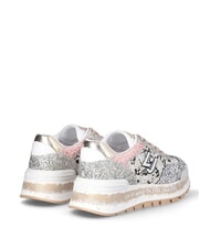 LIUJO AMAZING 26  Baskets hautes noir/argent/rose - Chaussures Femme - 4