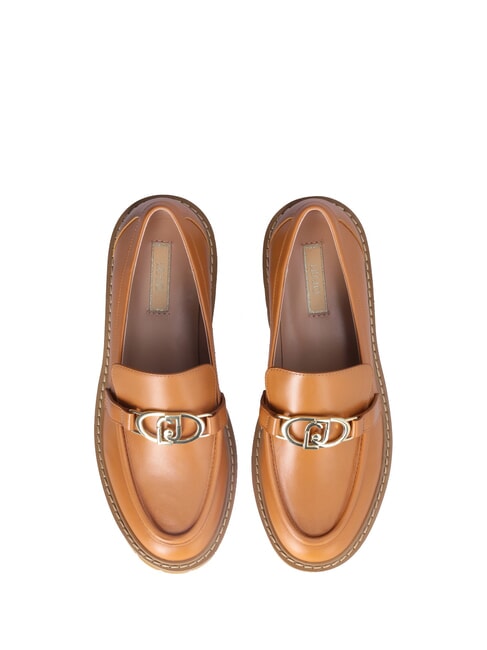 CORA 01  Mocassins en cuir Brandy - Chaussures Femme