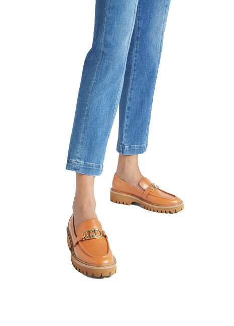 CORA 01  Mocassins en cuir Brandy - Chaussures Femme