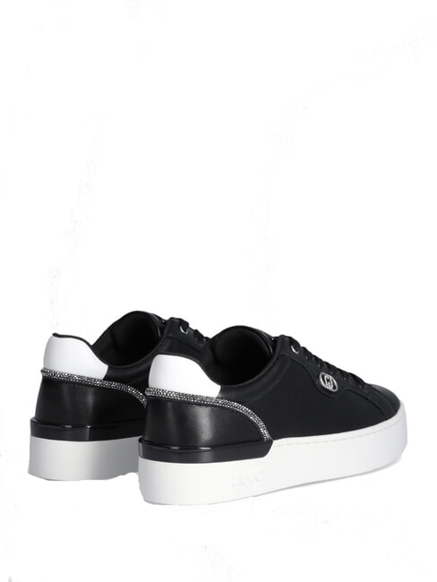 SILVIA 95  Baskets en cuir noir - Chaussures Femme