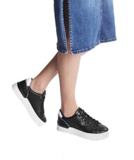 LIUJO SILVIA 95  Baskets en cuir noir - Chaussures Femme - 6