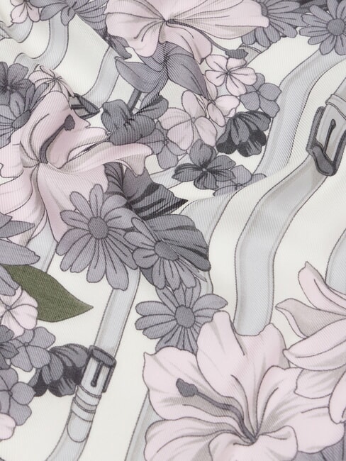 FLOWER METALLERIA Écharpe avec imprimé NOIR - Écharpes