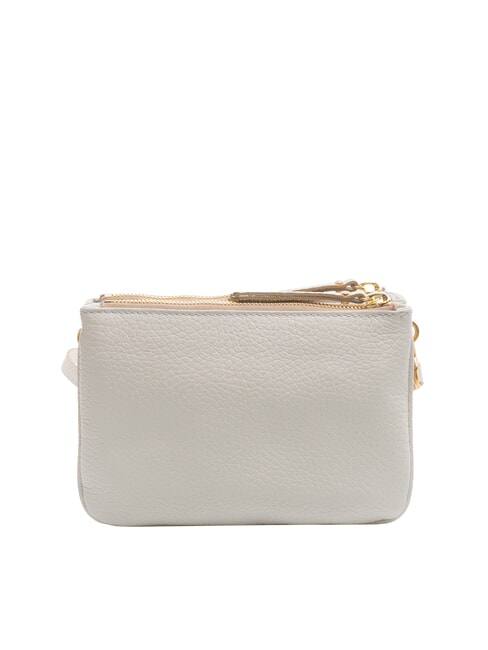 FRIDA Sac bandoulière en cuir à double zip sable - Sacs pour Femme