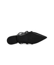 PINKO GIANIRA Ballerines mules en cuir verni limousine noire - Chaussures Femme - 9