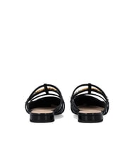 PINKO GIANIRA Ballerines mules en cuir verni limousine noire - Chaussures Femme - 7