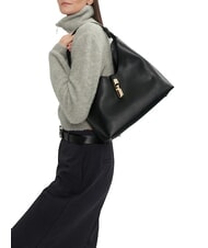 FURLA GOCCIA Sac bandoulière en cuir Noir - Sacs pour Femme - 4