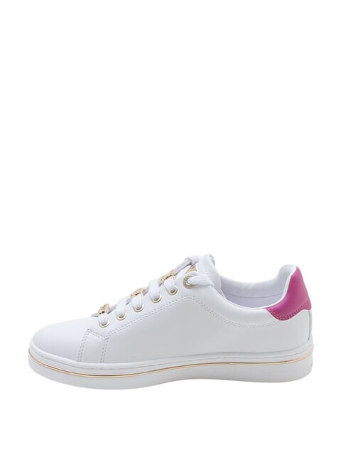 STASEY Baskets Blanc / Fuchsia - Chaussures Femme