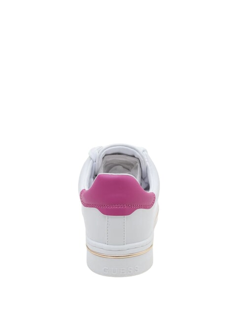 STASEY Baskets Blanc / Fuchsia - Chaussures Femme