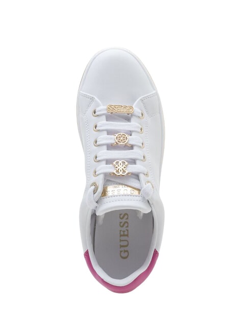 STASEY Baskets Blanc / Fuchsia - Chaussures Femme
