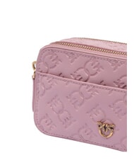 PINKO EMBOSSED LOGO Sac bandoulière pour appareil photo violet-or antique - Sacs pour Femme - 4