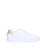 ARMANI EXCHANGE AX LOGO EMBOSSED Baskets op.blanc+or p&acirc;le - Chaussures Femme - 2