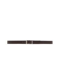 ARMANI EXCHANGE A|X METALLIC LOGO Ceinture en cuir, peut être raccourcie tête brun foncé - Ceintures - 2