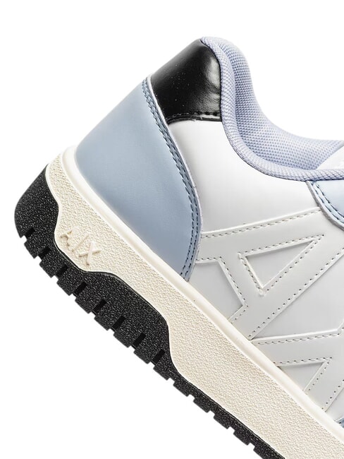 AX LOGO Baskets op.blanc+bleu - Chaussures Femme